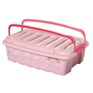 Caixa Organizadora Plasútil Box Com Alça 9L Arco Íris em Oferta na Shopee