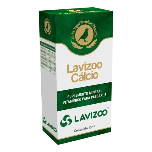 Lavizoo Cálcio 15ml Suplemento Mineral Vitamínico