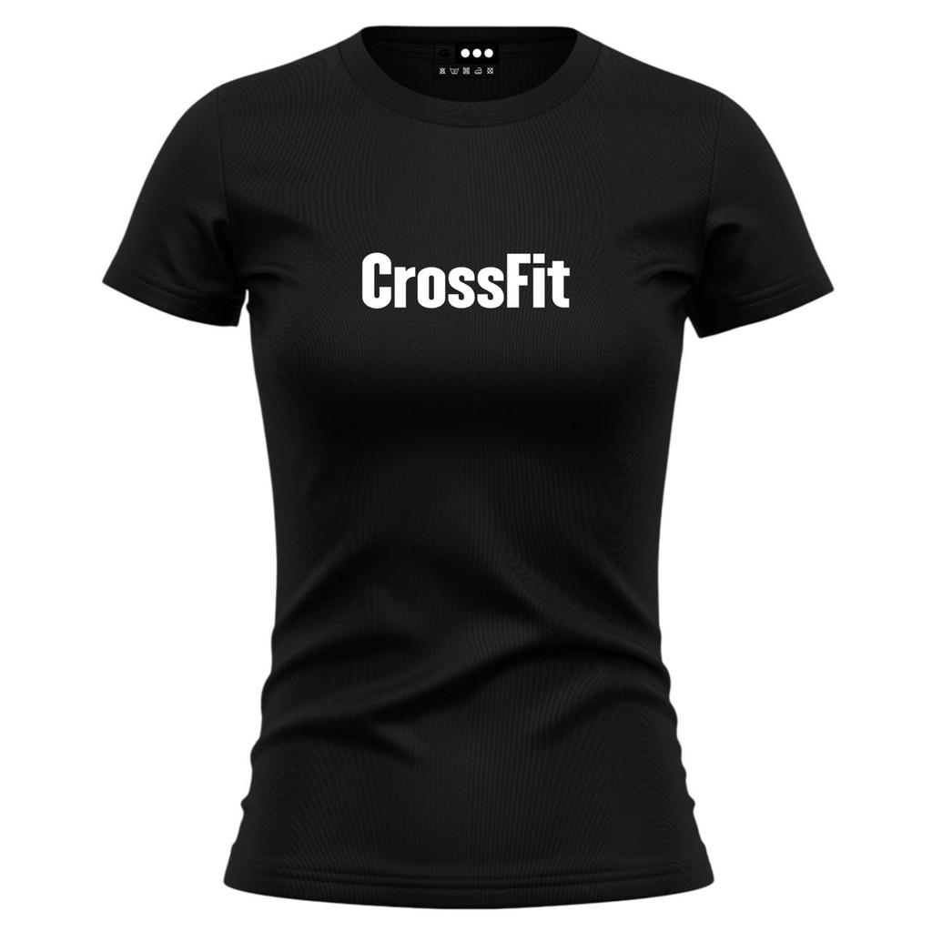 Camiseta Crossfit Dry Fit Baby Look Feminina Academia T-Shirt Treino em Oferta na Shopee