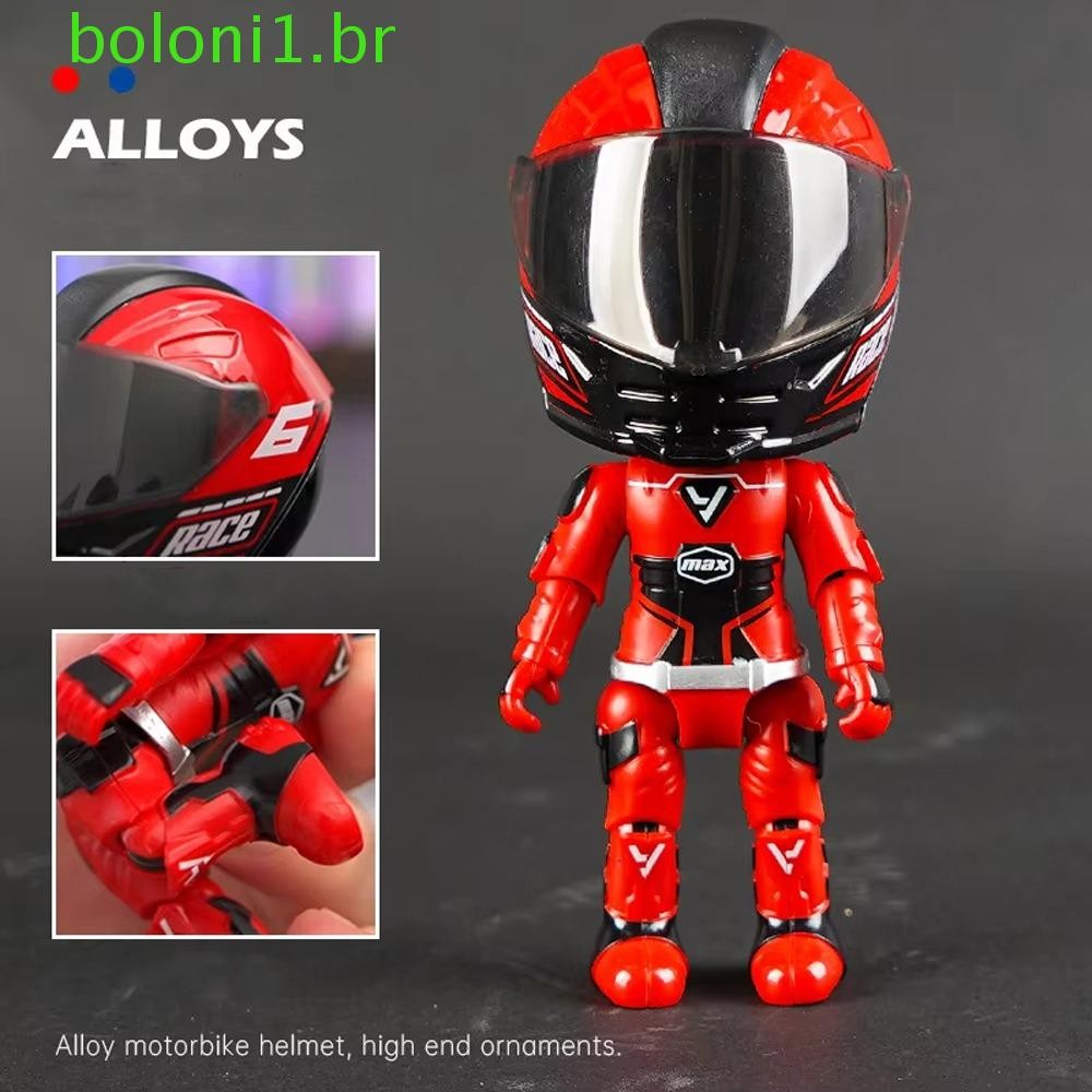 Boneca Simulada BOLONI Para Motociclista , Capacete De Deformação Flexível Transforma Brinquedo De Motocicleta , Legal