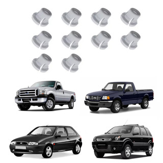 10 Buchas Fixacao Farol Ecosport Escort Ranger Fiesta F4000 F350 F250 em Oferta na Shopee
