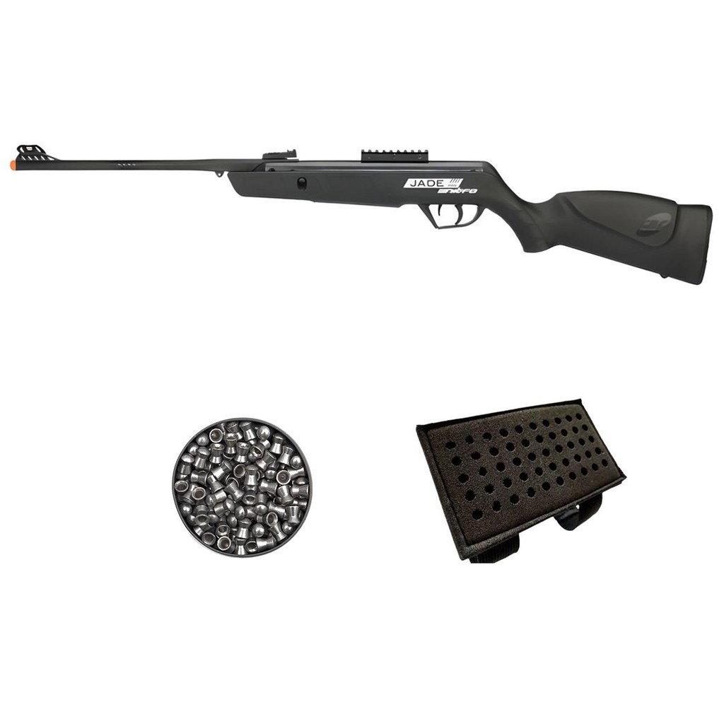 Carabina de Pressão Jade Mais Nitro 5.5mm - CBC + Chumbo + Porta Chumbo em Oferta na Shopee