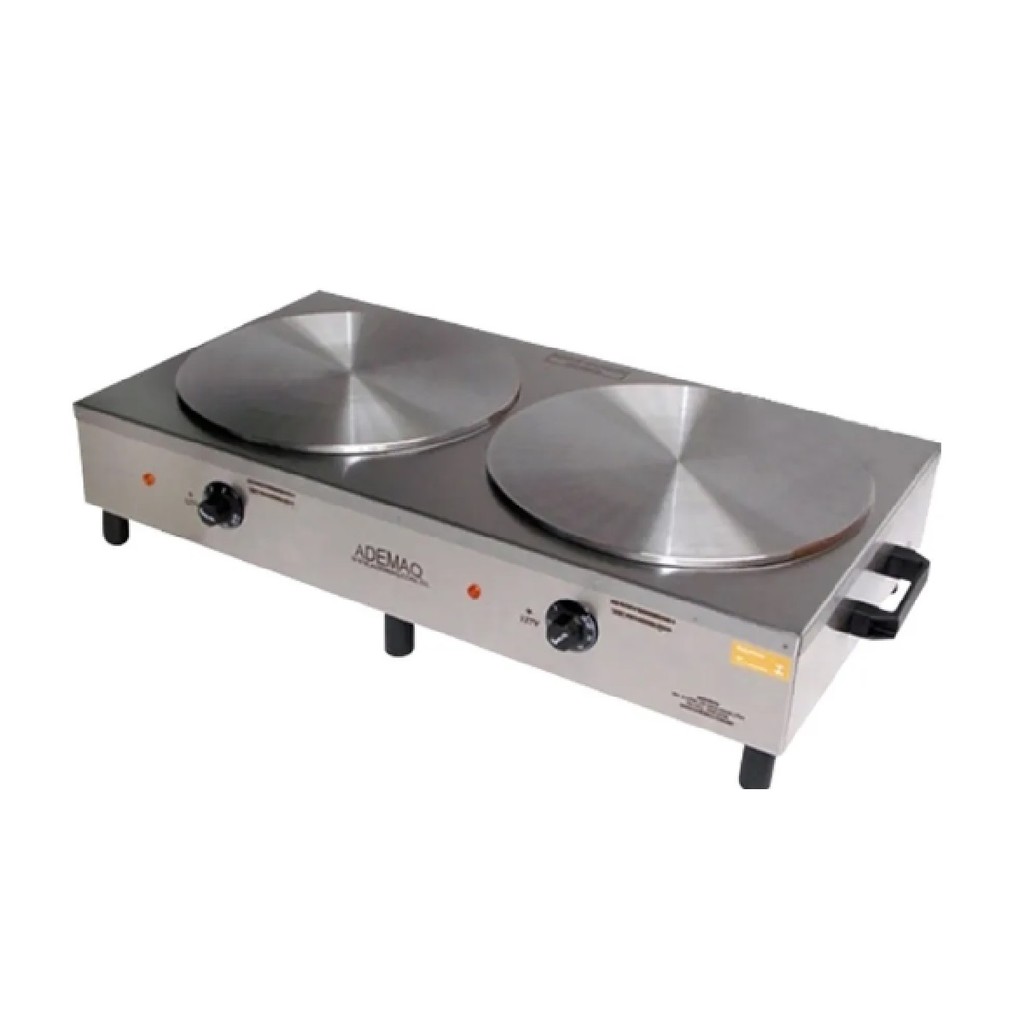 Máquina De Crepe Francês Panquequeira Elétrica 220v Ademaq