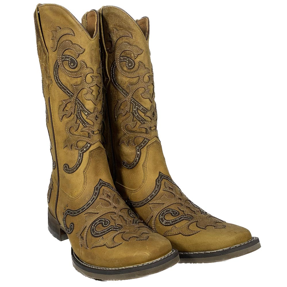 Bota Country Feminina Goyazes Dallas Ocre