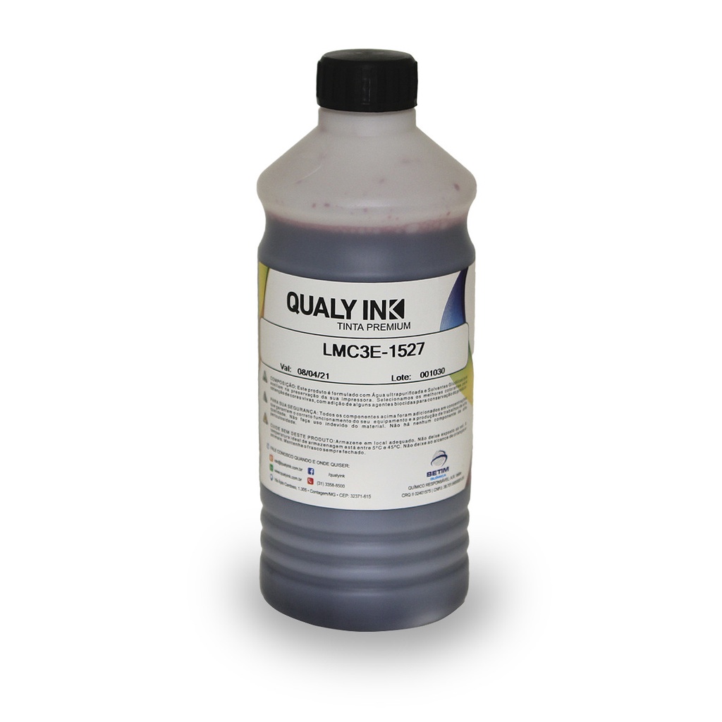 Tinta Corante Magenta Claro Específico Linha L | LMC3E-1527 | Qualy Ink 1kg L800 L810 L805 L1800