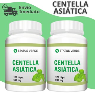 2 Potes Centella Asiatica 100% Pura - Kit 240 Cápsulas