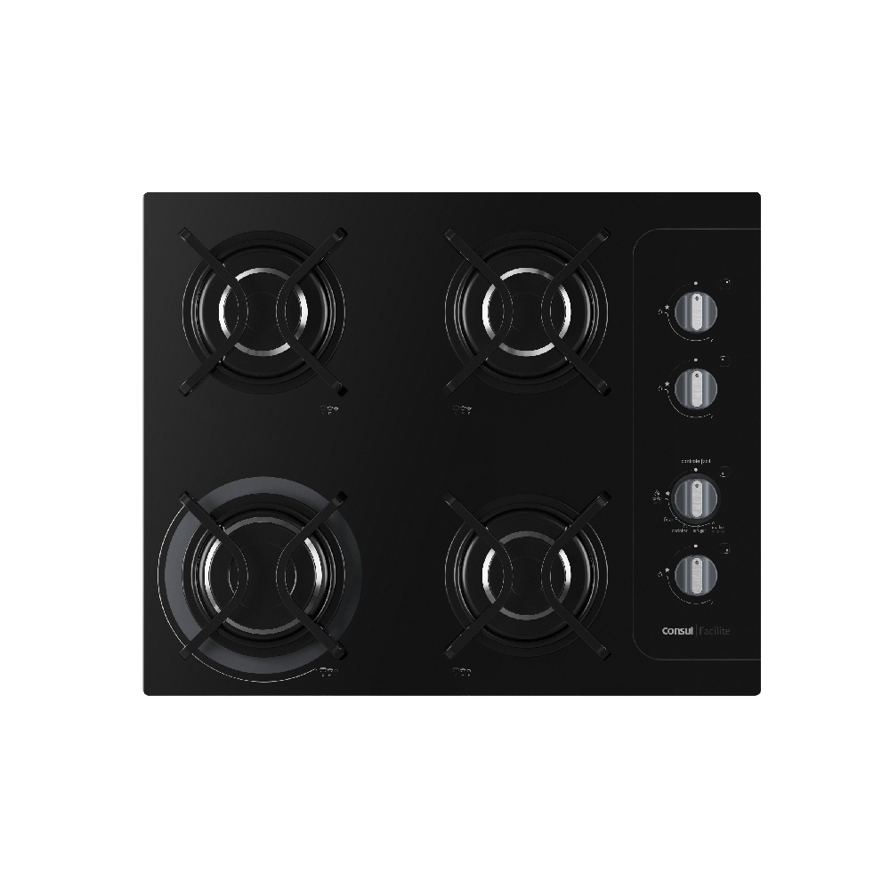 Cooktop 4 Bocas Consul Facilite CD060AE Preto Bivolt em Oferta na Shopee