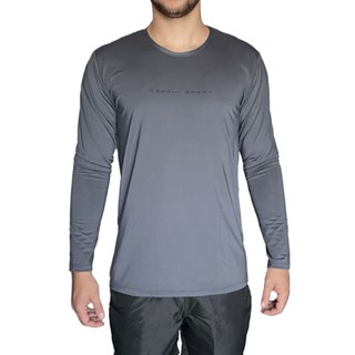 Camiseta Manga Longa Sport Super Slim Masculina Ogochi