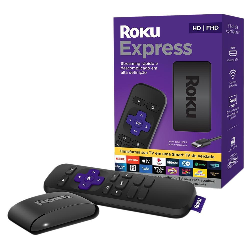 Roku Express Streaming Player Full Hd Hdmi Usb Com Controle remoto