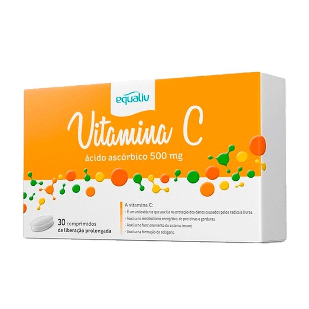 Equaliv Vitamina C 500mg 30 Comp De Liberação Prolongada