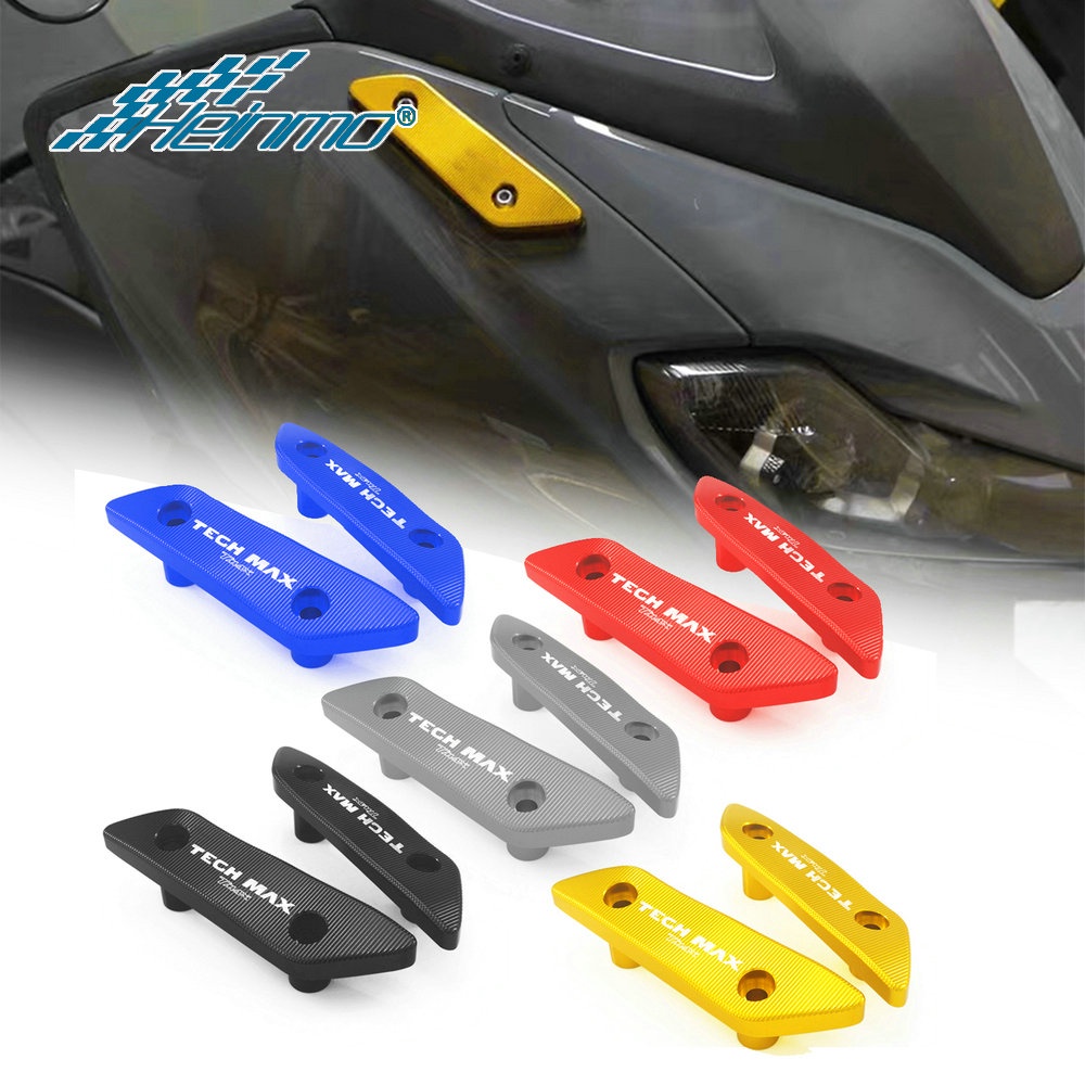 Para YAMAHA Tmax T-Max 560 2022 2023 Vista Traseira Espelho Lateral Buraco Tampa Tecnologia