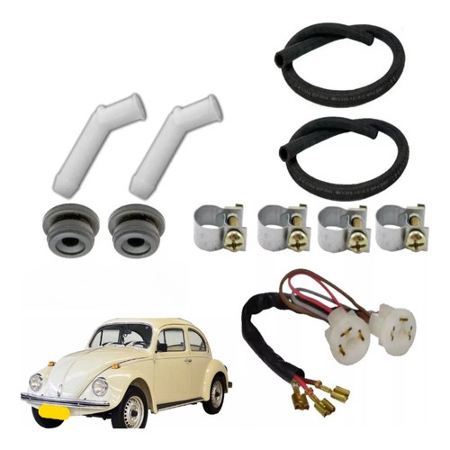 Kit Chicote Conector Cilindro Mestre Freio Duplo Brasilia em Oferta na Shopee