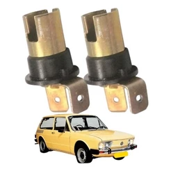 Par Soquete Sem Fio Lanterna Farol Kombi Fusca P/lâmpada 69