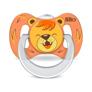 Chupeta Bico De Silicone Funny Animais Leão 6 meses + Lillo