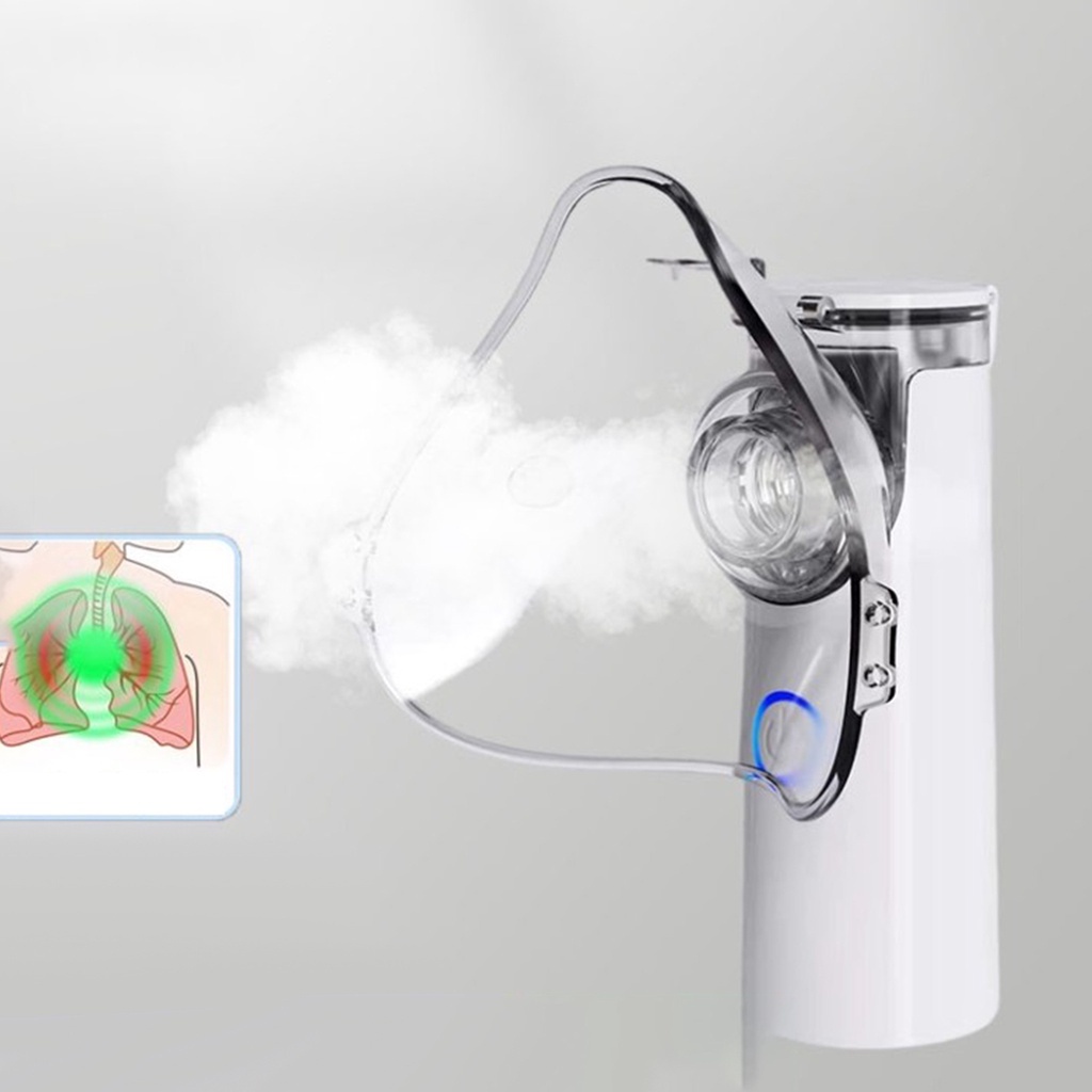 Máquina Nebulizadora Portátil Inalador Nebulizador Adulto Infantil Silencioso  Portátil infantil Mesh Multilaser Branco Ultrassônico