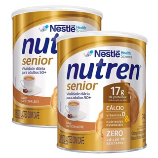 Kit 2 Nutren Senior Complemento Alimentar Café com Leite 740g