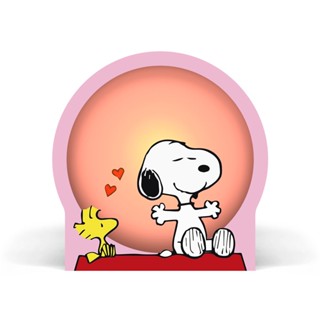 Luminária Circular - Snoopy e Woodstock em Oferta na Shopee