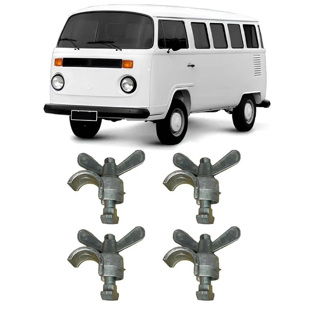 Kit 4 Parafuso Presilha Banco Traseiro Kombi Clipper 75 a 96