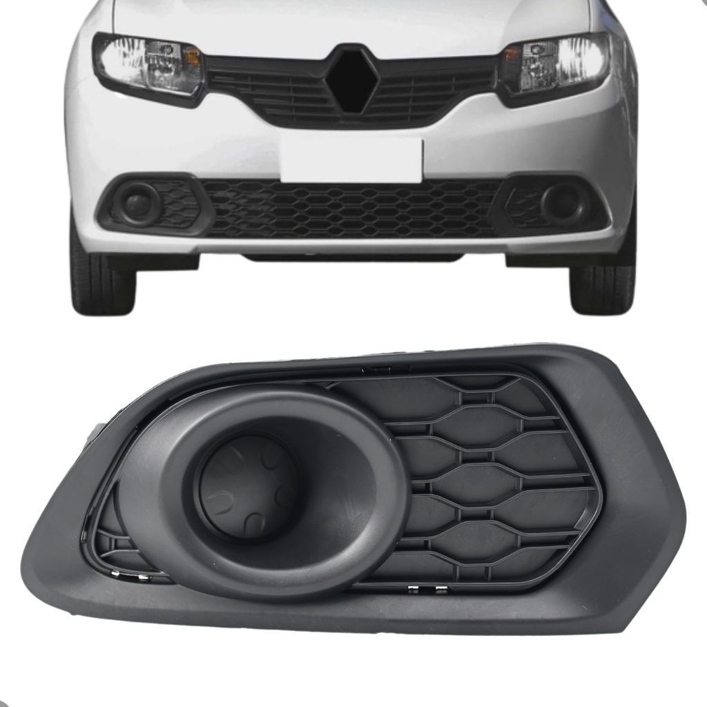 Moldura Sandero 2014 2015 2016 Até 2020 Sem Milha Preto