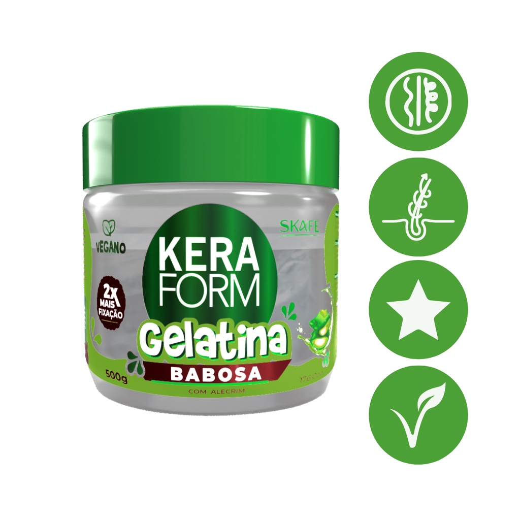 Gelatina Capilar Babosa Alecrim Vegano 3 1 Keraform 500G