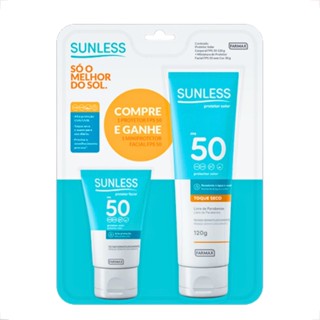 Kit Protetor Solar Facial + Corporal Sunless FPS 50 Sem Cor