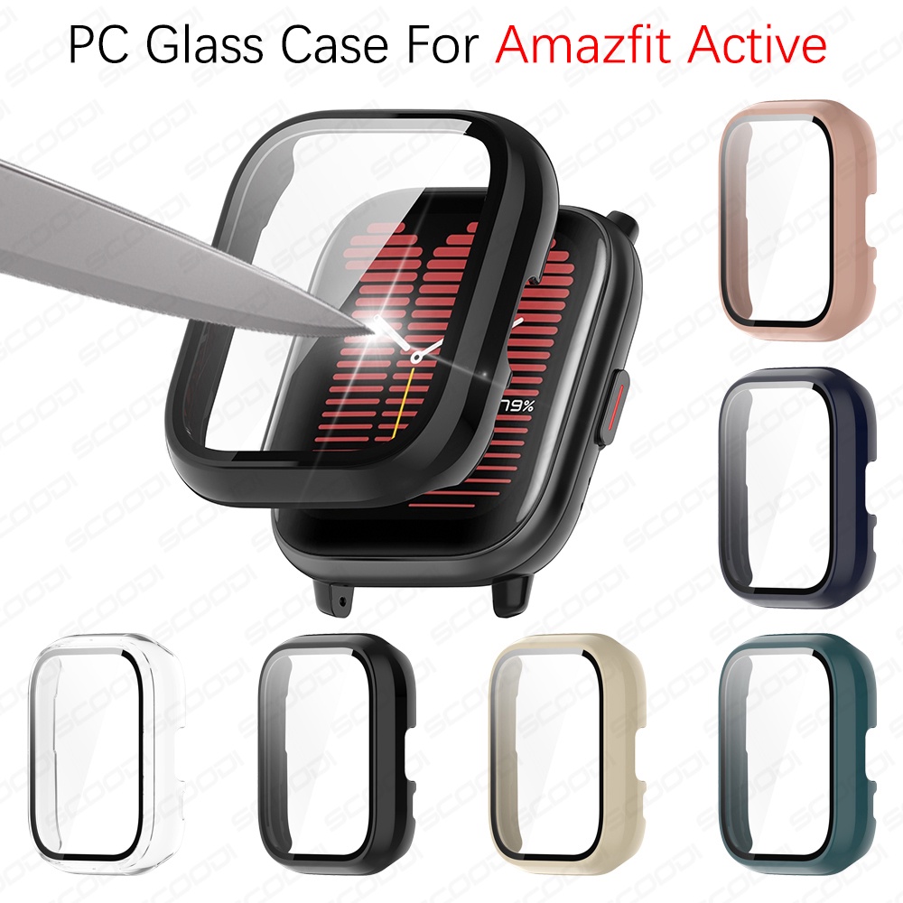 Capa De Proteção De Tela Completa Para PC Com Cobertura De Vidro Temperado Relógio Huami Amazfit Active