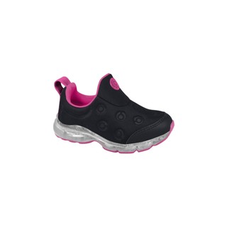 Tênis de Led Infantil Feminino Ortopé Power Light Calce Fácil Preto Pink em Oferta na Shopee