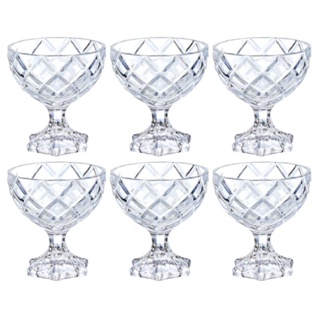 Jogo de Taças De Sobremesa Em Vidro Pineapple 170ml 6 Peças - Hauskraft em Oferta na Shopee