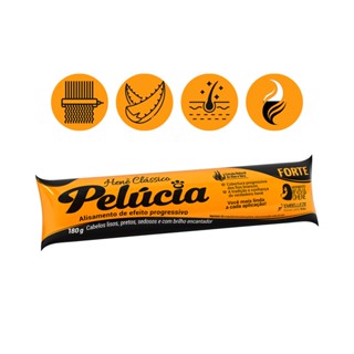 Henê Gel Pelúcia Alisante Tonalizante Clássico Forte 180g