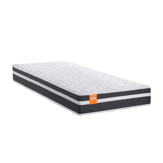 Colchão Solteiro Molas Qatar 88x188x22cm Branco / Preto- Suporta até 200Kg em Oferta na Shopee