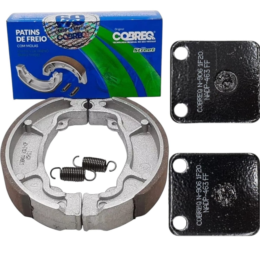 Kit Pastilha Dianteira  COM Lona Patim Honda Cbx 200 Strada