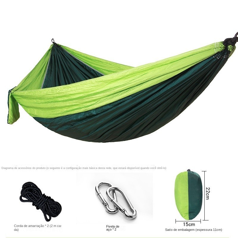 Nylon Ao ar livre parachute pano único duplo camping ciclismo lazer Balanço hammock