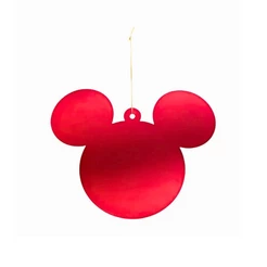 Enfeite Para Pendurar De Natal - Pingente Mickey Vermelho - 15cm - Disney Original - 1 unidade - Cromus - Rizzo