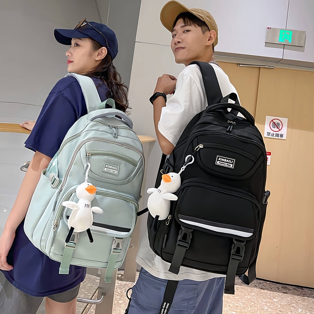 Mochila Masculina com Zíper de Geladeira e Grande Capacidade para Notebook yobel