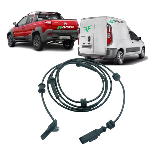 SENSOR DE FREIO ABS FIAT STRADA FIORINO 2011 A 2020 - TRASEIRO LADO ESQUERDO.