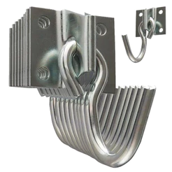 Kit Jogo 10 Gancho De Rede Para Descanso Reforçado Galvanizado Até 200Kg Resistente 5 Pares