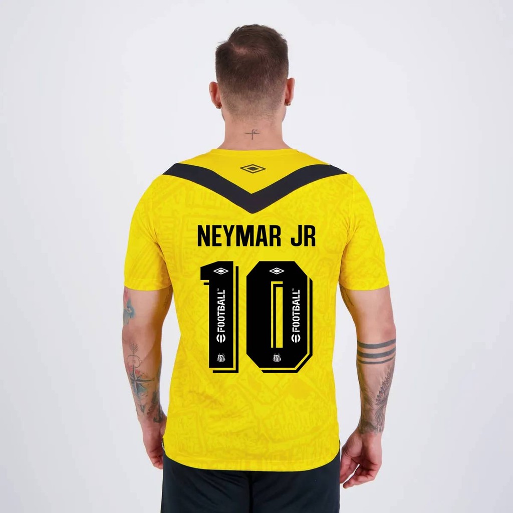 Camisa Umbro Santos III 2024 10 Neymar em Oferta na Shopee