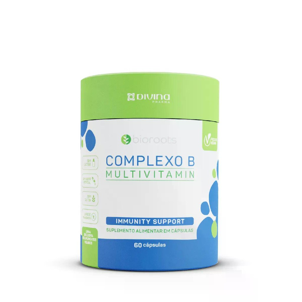 Suplemento Alimentar Bioroots Complexo B Multivitamin 60 Cápsulas