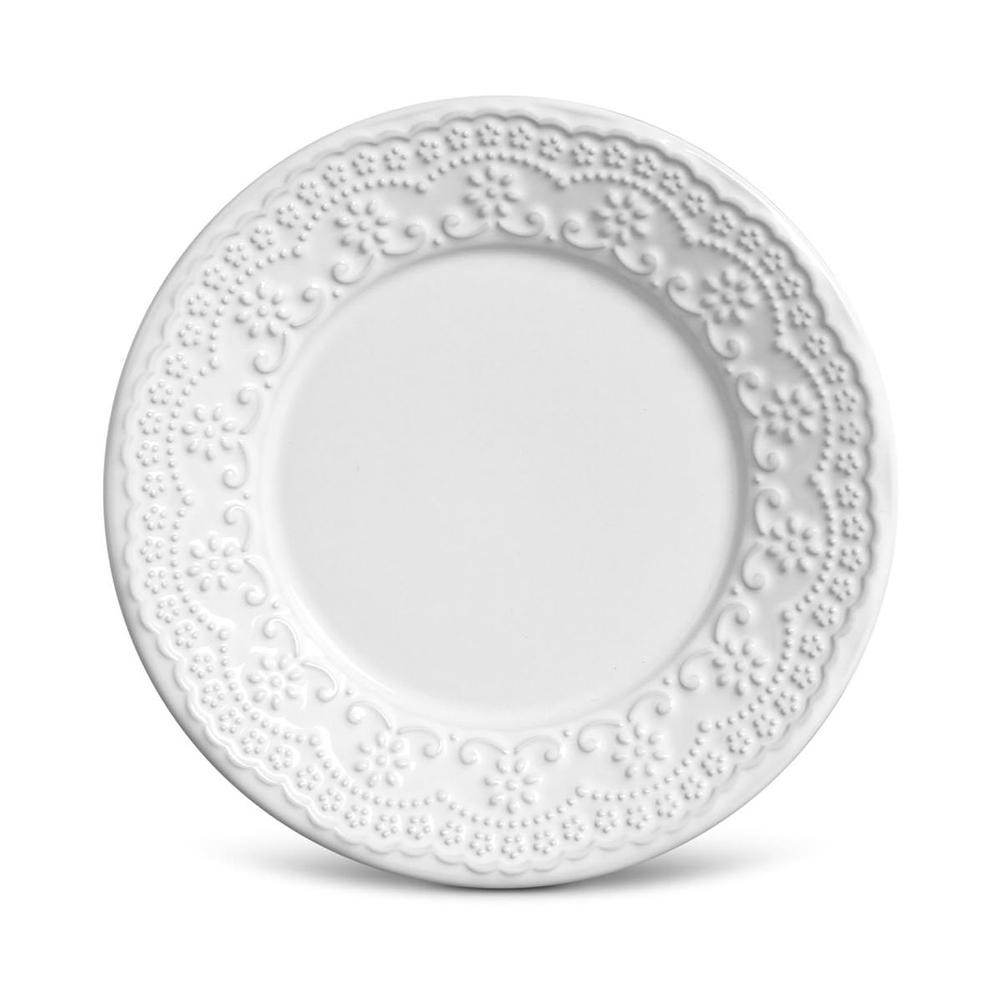 Porto Brasil Conjunto Com 6 Pratos De Sobremesa Madeleine Branco Ø20,5Cm - Home & Living