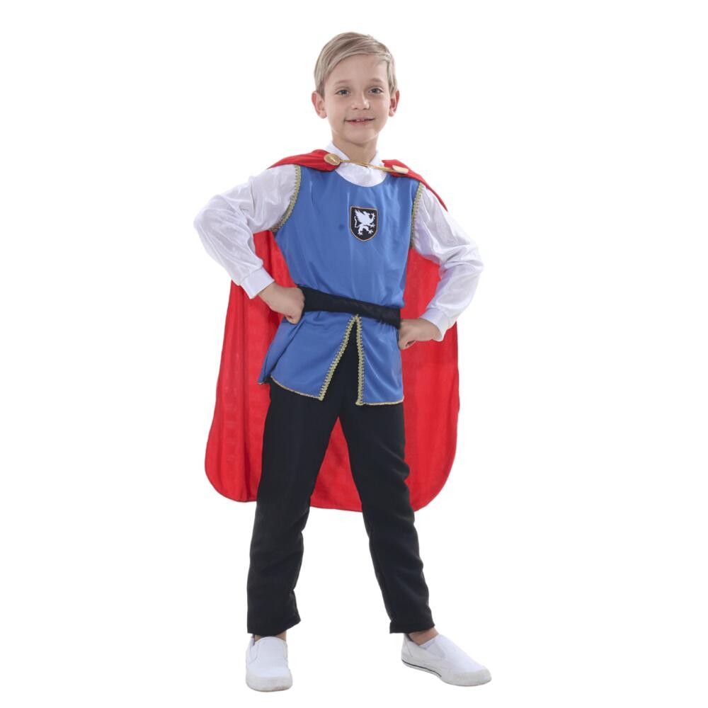 Fantasia De Príncipe Infantil Com Capa Vermelha
        