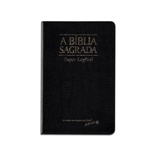 Bíblia Sagrada | ACF | Couro Legítimo Preta | Letra Legível em Oferta na Shopee