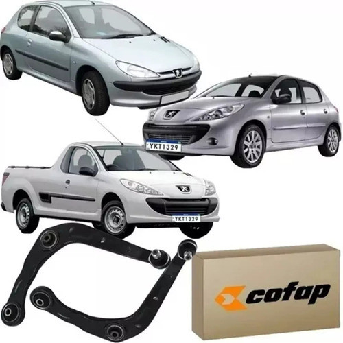 Par Bandeja C/ Bucha e Pivô - Peugeot 206 / 207 / Hoggar - Cofap em Oferta na Shopee