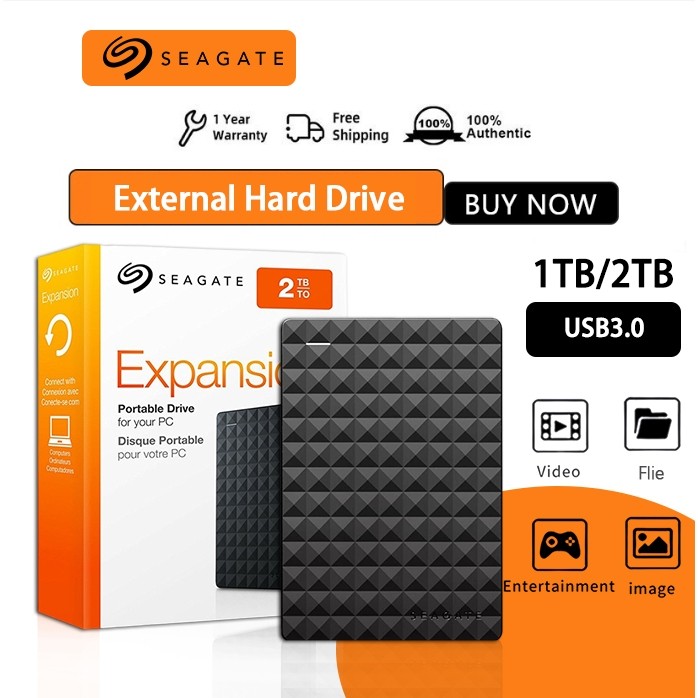 Disco Rígido Externo Seagate 1TB 2TB 4TB   External Hard Drive HDD USB 3.0  Portable Hd Externo 4TB Hard Drive