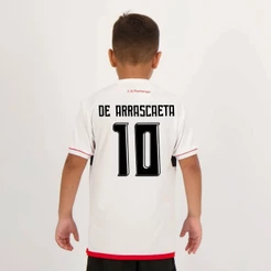 Camisa Flamengo De Arrascaeta 10 Approval Infantil Branca