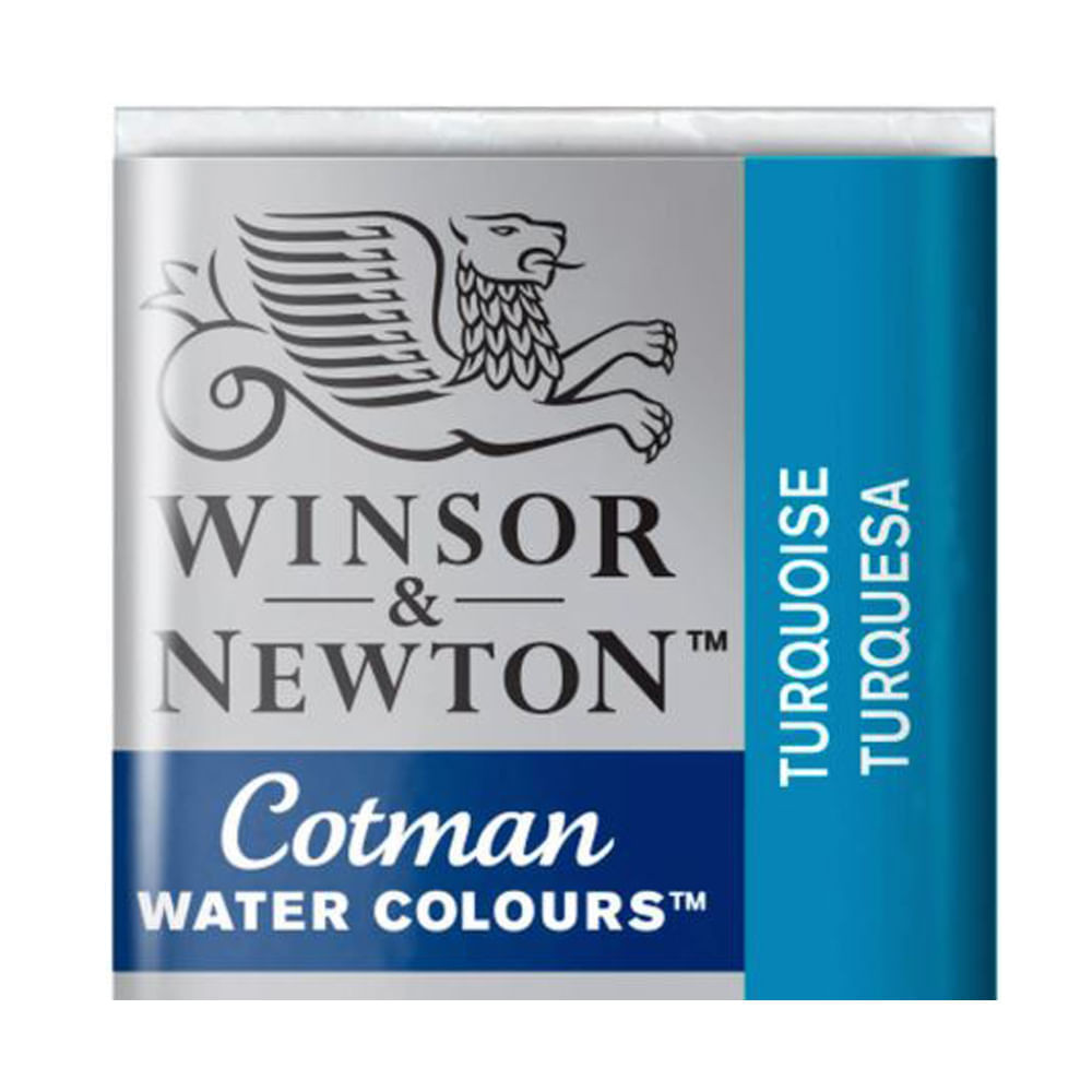 Aquarela Pastilha Winsor & Newton Cotman 654 Turquoise