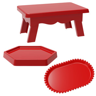 Kit 1 Mesinha + 1 Sextavada + 1 Bandeja Pérola Festa Na Mesa em Oferta na Shopee