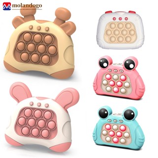 MOLANDOGO Atualização De 50 Níveis Pop Push Childrens Press Handle Fidget Toy Quick Game Console It Whack-A-Mole Descompressão 15 Tipos Opcional A1R5