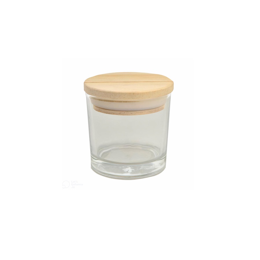 Pote de Vidro Hermético com Tampa de Madeira 60 ml - 6,7x5,3cm - 1 unidade - Rizzo em Oferta na Shopee