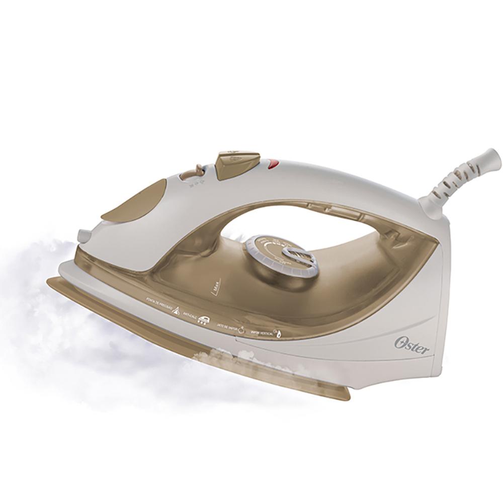 Ferro de Passar a Vapor Base Antiaderente Oster GCSTBS5907 220v Sistema Anti Calcário Branco/Dourado