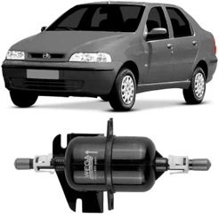 Filtro Combustivel Fiat Siena 1.5 1.6 97 A 2012 Wega